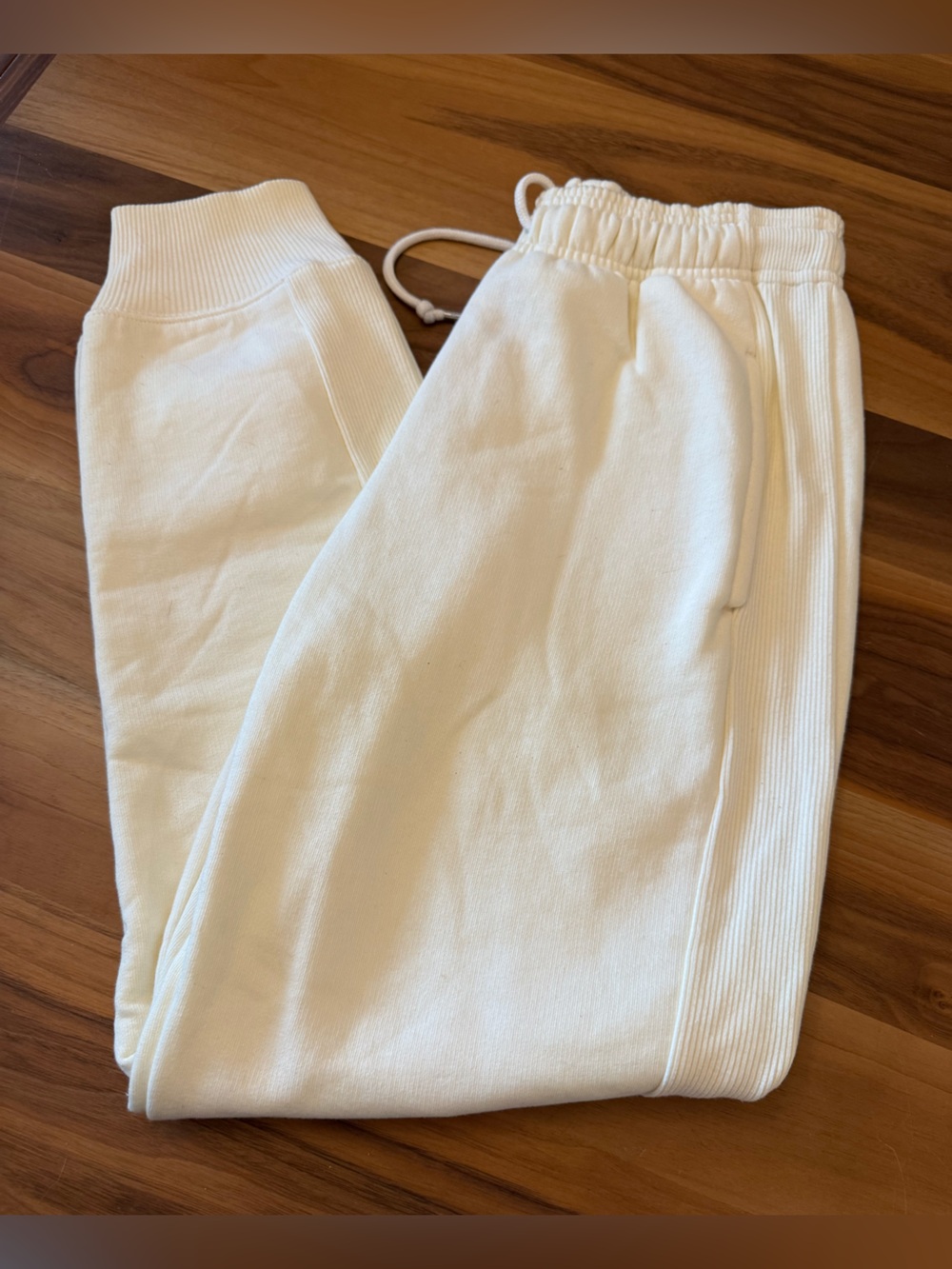 Victoria's Secret White Drawstring Jogger Pants
